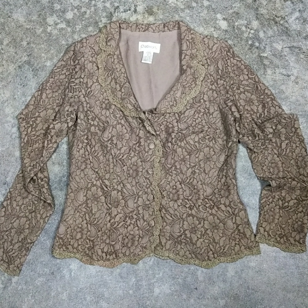 Size 6 Chadwick's Lace Blouse
